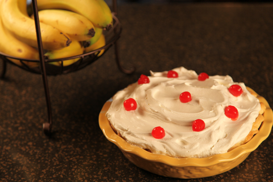 Sour Cream Banana Pie
