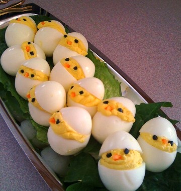 Deviled Easter Egg Chicks Deviled Egg Recipe - Make Life Special