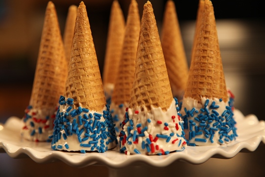 Sprinkled Ice Cream Cones