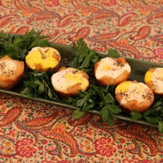 Eggs in Toast Nests