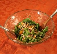 Spinach Salad with Raspberry Dressing
